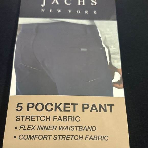 Jachs Men's Navy 5 Pocket Straight Jeans - Picture 2 of 4